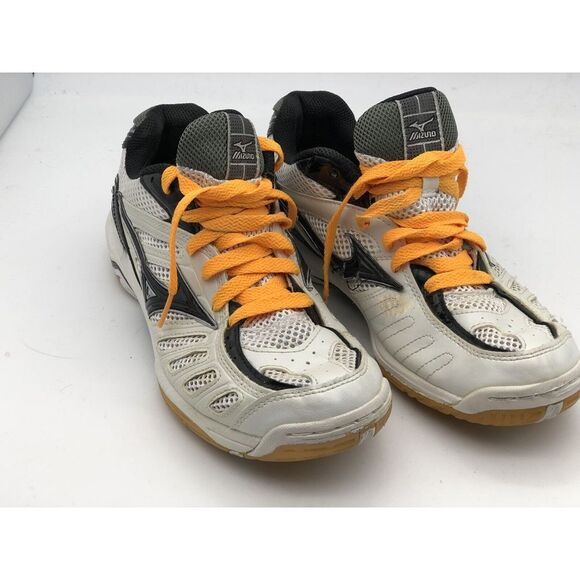 Black Shoes - WOMENS MIZUNO WAVE RALLY 4 VOLLEYBALL SHOES SIZE 9 US 40 EU WHITE‎ BLACK